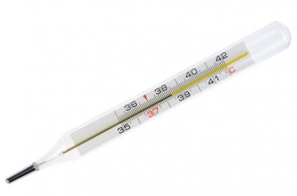 Thermomètre médical à mercure sur fond blanc 7723688 Art vectoriel